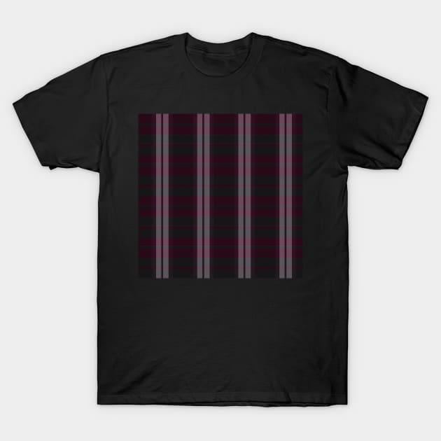 Gothic Aesthetic Daviana 2 Hand Drawn Textured Plaid Pattern T-Shirt by GenAumonier